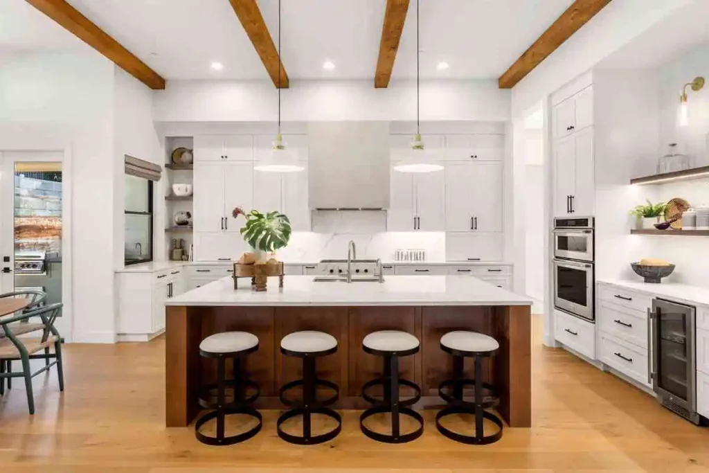 30+ Desain Dapur Minimalis Modern yang Inovatif dan Elegan dapur minimalis sederhana dengan island storage